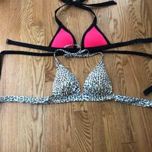 2 Victoria Secret Push-Up Bikini Tops